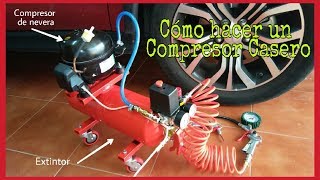 CÓMO HACER UN COMPRESOR CASERO CON MATERIALES RECICLADOS [upl. by Dilahk]