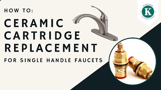 12  How to Replace A Ceramic Disk From A Single Handle Kitchen Faucet [upl. by Brocky]