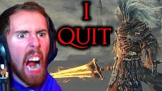 Asmongold ACTUALLY Gives Up Fighting Nameless King Dark Souls 3 [upl. by Yttiy]