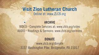 Zion Lutheran Church Live Stream [upl. by Haldeman]