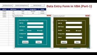 Data Entry Form In VBA PART1 [upl. by Anahsar]