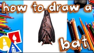 How To Draw A Realistic Bat [upl. by Anauqahs]