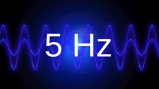 5 Hz clean pure sine wave BASS TEST TONE frequency [upl. by Petunia]