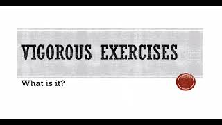 Moderate vs Vigorous Exercises [upl. by Elisa]