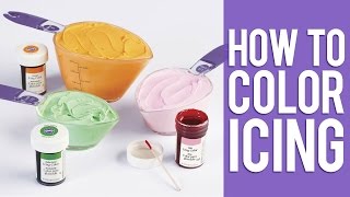 Learn How To Color Buttercream Icing [upl. by Attenauqa]