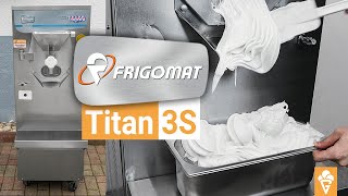 Frigomat Titan 3S Profi Eismaschine  Probelauf Eisherstellung [upl. by Sivek]