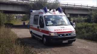 Automedica  Ambulanza Croce Rossa Cesena in emergenza 13x [upl. by Asor]