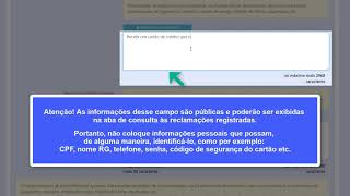 Tutorial para iniciar uma reclamação no site Consumidorgovbr [upl. by Hume408]