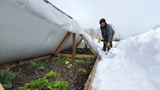 Como hacer INVERNADERO CASERO  Súper Resistente al frio y nieve [upl. by Oakman726]