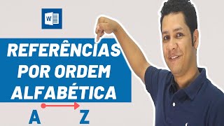 Como Colocar as Referências em Ordem Alfabética [upl. by Atnomed]