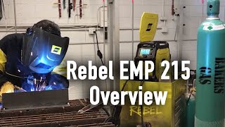 ESAB Rebel EMP 215ic “Smart MIG” feature [upl. by Lednam971]