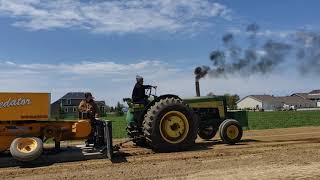 john deere 830 turbo pulling [upl. by Birdt]