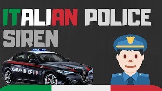 Sirena Carabinieri 100 ORIGINALE  Italian police siren [upl. by Esenej]