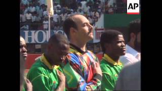 ZIMBABWE BRUCE GROBBELAAR PLAYS FOR NATIONAL TEAM [upl. by Kliment967]