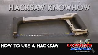 How to use a hacksaw [upl. by Kurth]