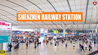 Walking In Shenzhen North Railway Station  4K  Guangdong China  深圳北站  高铁 [upl. by Syramad]