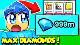 I GOT MAX DIAMONDS IN PET SIMULATOR 99 [upl. by Gitlow]