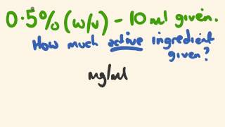 Nursing medication math calculation  wv percentages made easy [upl. by Nahaj]