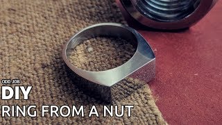 DIY ring from a nut with common tools [upl. by Enybor]