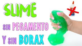 PROBANDO SLIME SIN PEGAMENTO Y SIN BORAX [upl. by Lumbye]