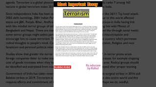 Essay on terrorismshorts [upl. by Sinnoda]