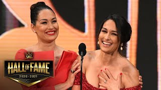 The Bella Twins bring twin magic to the Class of 2020 WWE Hall of Fame 2020 [upl. by Sarson478]