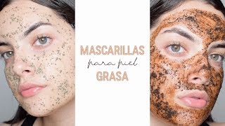 MASCARILLAS PARA PIEL GRASA Y CON ACNÉ  Nicolle Portilla [upl. by Nylhtiak]