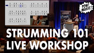 SUPER STRUMMER Beginner Strumming Workshop amp Masterclass Strum Patterns Songs Technique [upl. by Linc]