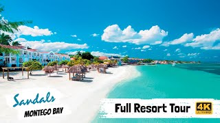 Sandals Montego Bay  Full Resort Walkthrough Tour amp Review 4K  All Public Spaces  2021 [upl. by Gnehc]