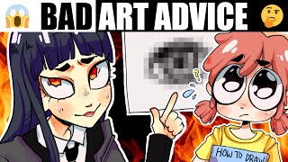 ART TIPS THAT ACTUALLY MAKE YOU WORSE [upl. by Ardek]