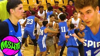 LaMelo Ball Spire Fight Breaks Out after CRAZY DUNKS in Baltimore [upl. by Messing673]