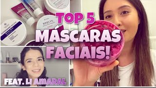 TOP 5 MÁSCARAS FACIAIS ft Li Amaral Esteticista 1 [upl. by Ellehcsor]