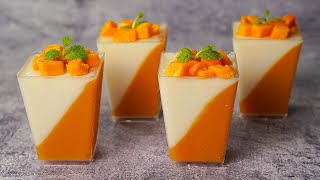 Mango Panna Cotta Recipe  Easy No Bake Dessert Recipe  Yummy [upl. by Ahscrop707]