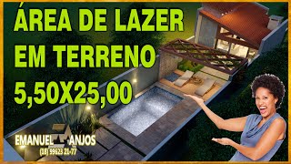 ÁREA DE LAZER EM MEIO TERRENO [upl. by Ettennan]