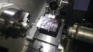 Doosan Lynx 220LY live tool milling [upl. by Asiled]