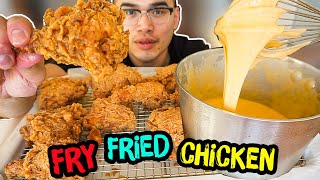 How to properly FRY FRIED CHICKEN [upl. by Yeltnarb]