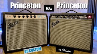 Fender 65 Princeton vs 68 Custom Princeton [upl. by Raamaj]