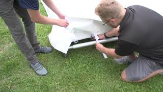 Setting Up Our 20x40 West Coast Frame Tent  The American Tent Way [upl. by Mickelson]