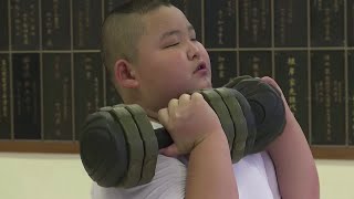 Meet Japans 10yearold sumo champion [upl. by Bogusz]