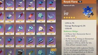 How to get 5 star artifact before AR 30 Royal Flora  Genshin Impact [upl. by Hansel]