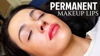 Lip Tattoo Permanent Makeup Tutorial Full Procedure of Permanent Lips [upl. by Weingarten425]