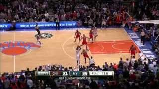 Carmelo Anthony Makes Two Clutch Three Pointers Against The Bulls [upl. by Sidky]