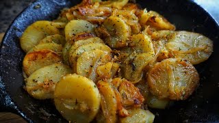 Easy Southern Style Skillet Sauteed Potatoes  Side Dish [upl. by Acinnej]