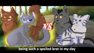 Graystripe amp Silverstream VS Bluestar amp Oakheart Epic Rap Battles of Warriors 4 [upl. by Nanreik]