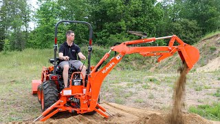 Kubota B2301 TLB Tractor Loader Backhoe  Review and Demonstration [upl. by Fagin]