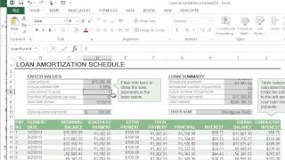 Microsoft Excel  Loan Calculator Templates [upl. by Lonee]