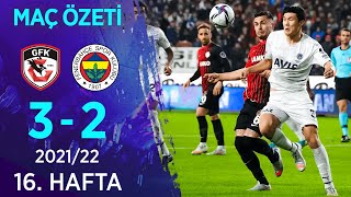 Gaziantep FK 32 Fenerbahçe MAÇ ÖZETİ  16 Hafta  202122 [upl. by Aitnom]