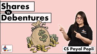 What are Shares  What are Debentures  How Shares are different from Debentures  CS Payal Popli [upl. by Nalyr]