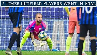 7 Times Outfield Players Went in Goal [upl. by Ayiotal575]