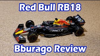 2022 Max Verstappen Bburago RB18 Diecast Review [upl. by Roede302]